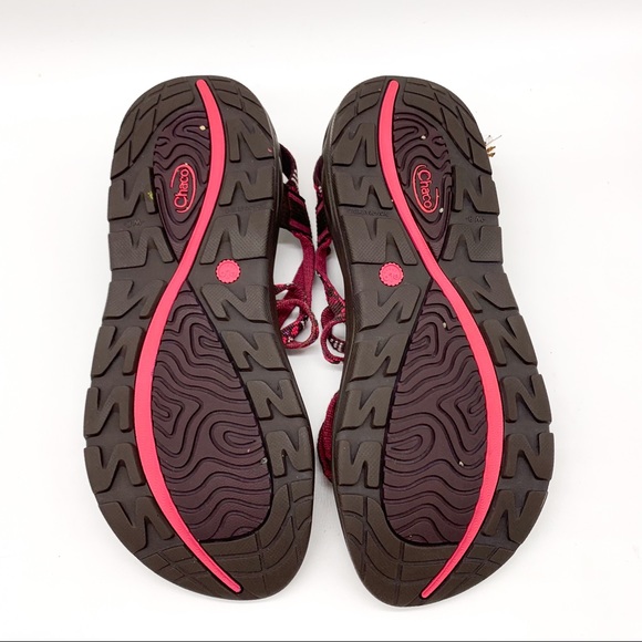 CHACO ZX/1 fuschia double strap sandals, women’s 8 - Picture 6 of 8